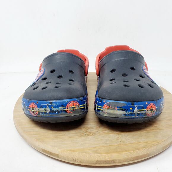 CROCS Star Wars Shoes Kids 12 Imperial Darth Vadar Black Girls Boys Clog Sandal - Picture 3 of 12